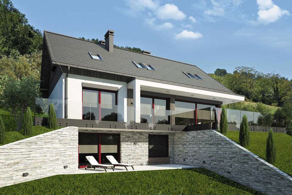 Wizualizacja projektu Dom SK2 - 4