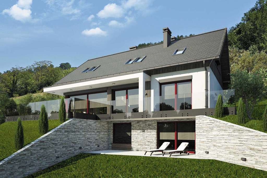 Wizualizacja projektu Dom SK2 - 4