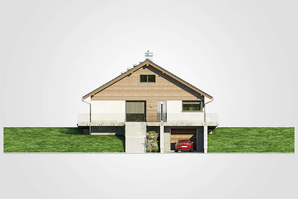 Elewacja domu Dom SK3 - 1