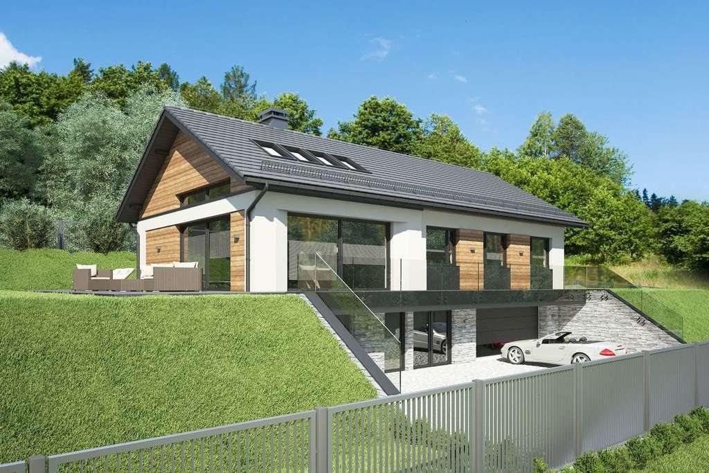 Wizualizacja projektu Dom SK6 - 3