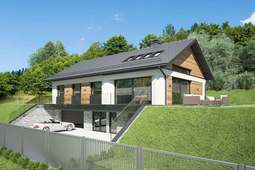 Wizualizacja projektu Dom SK6 - 3