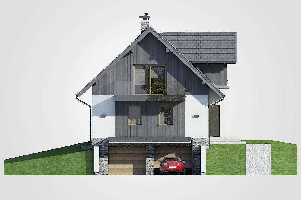 Elewacja domu Dom SK7 - 4