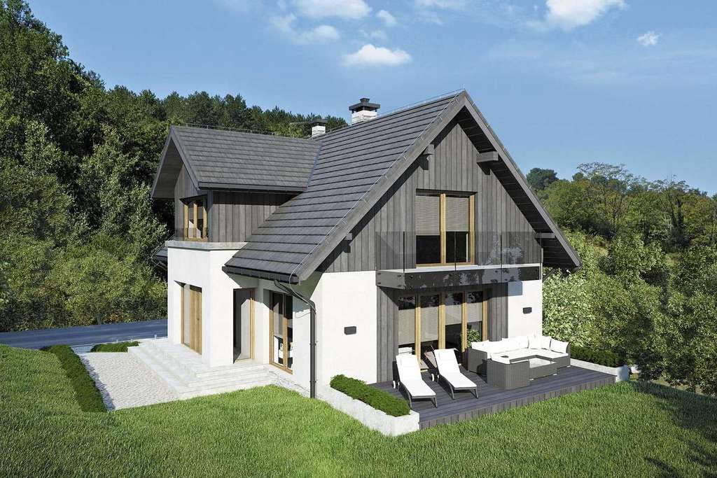 Wizualizacja projektu Dom SK7 - 4