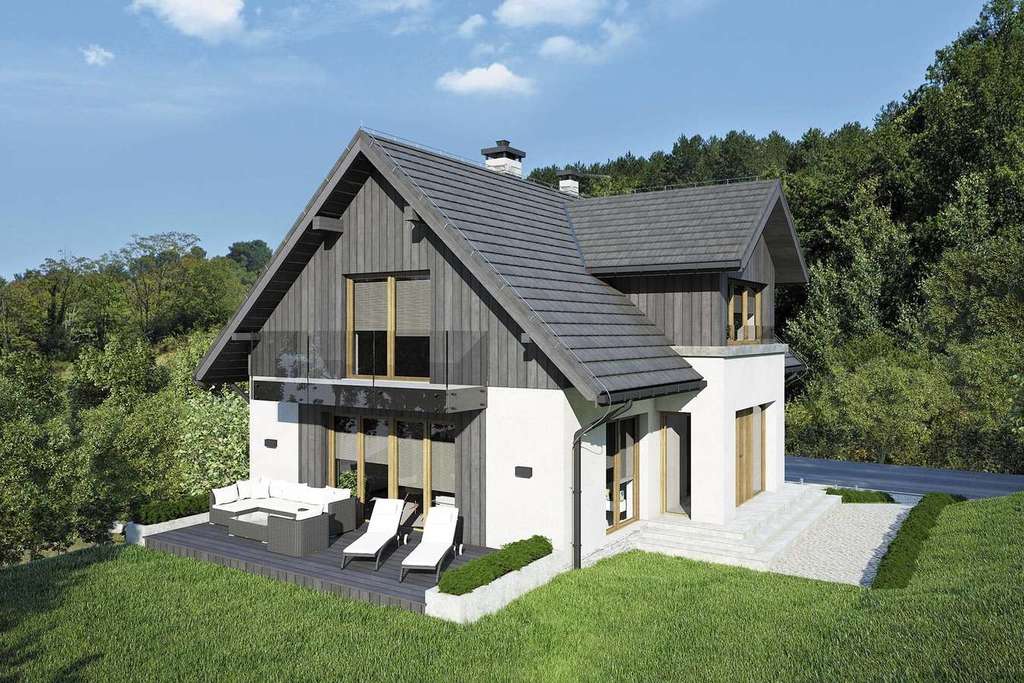 Wizualizacja projektu Dom SK7 - 4