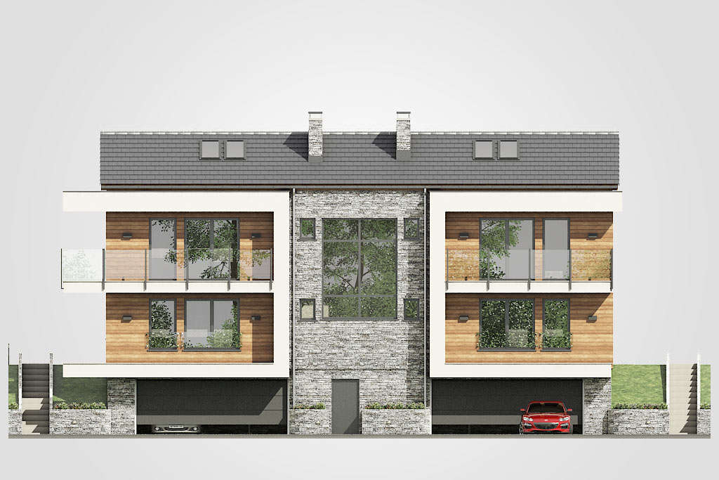 Elewacja domu Dom SK14 - 3