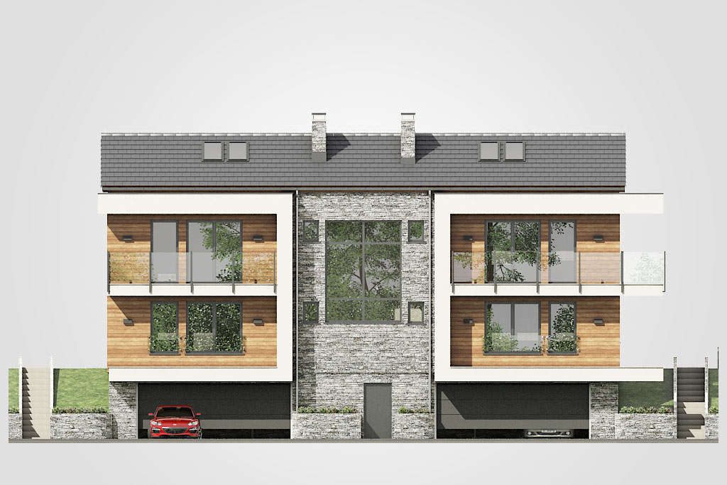 Elewacja domu Dom SK14 - 3